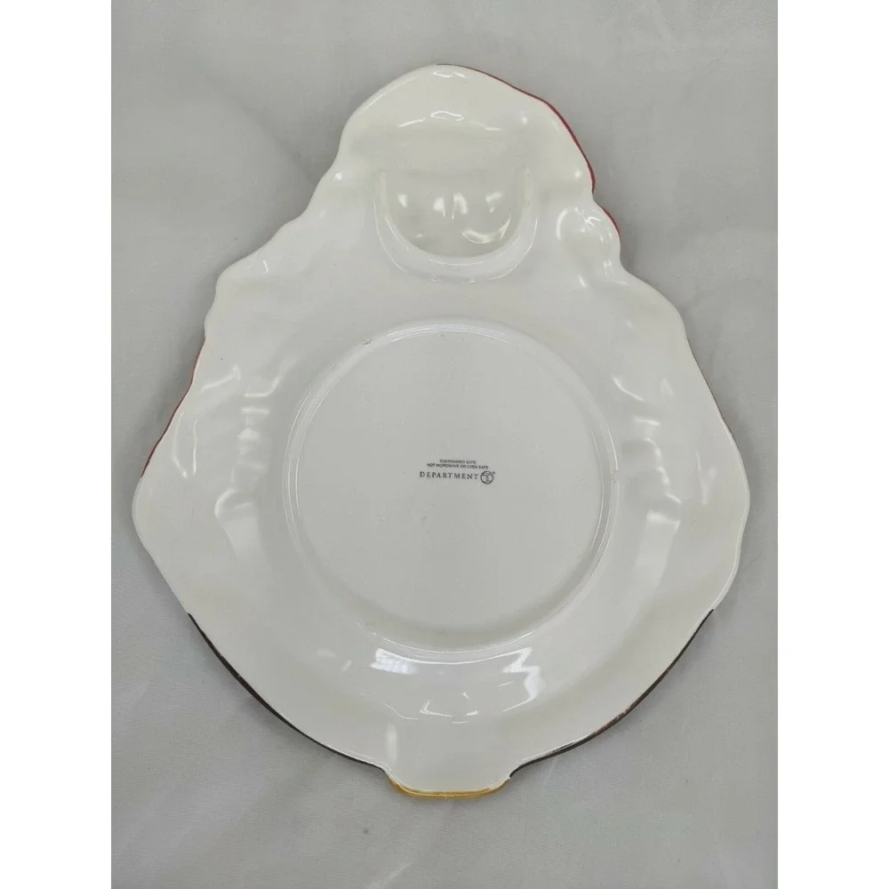 Department Dept 56 Santa Claus Cookie Plate‎ 12 Inch